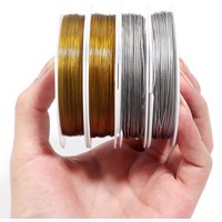 1roll/lot 0.3-1mm Stainless Steel Wire Beading Rope Cord For Bracelet Necklace Jewelry DIY Craft Beading Wire Accessories