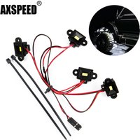AXSPEED RC Car 4/8/10 LED Wheel Eyebrow Light Chassis Lights Spotlight for 1/10 TRX4 TRX6 Defender Decoration DIY Parts