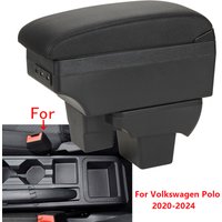 Für Volkswagen Polo Armlehne box Für VW Polo Auto Armlehne Gewidmet Retrofit 2020-2024 Lagerung Box Retrofit teile Auto zubehör