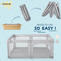 PANGDUBE Foldable Baby Playpen Large Portable Toddler Safety Play Yard Indoor Infant Activity Center Fence for Kids Baby image 4