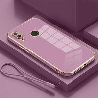 For Huawei P20 Lite Case Fundas Original Case Huawei P20 Lite Cover Luxury Square Plating Shockproof 8x Back Cover