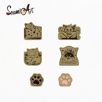 SeamiArt 1pc Vintage Brass Travel Clip Metal Letter Clip Ticket Folder Watercolor Handbook Fixator for Art Supplies