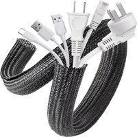 Cat Proof TPE Cable Sleeve Braided Split Cord Protector Anti Chewing Flexible Expandable Wire Organizer for Home