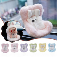 For Labubu Car Doll Safety Seat Kawaii Ob11 Seat Auto Interior Decoration Air Aromatreatment Decoration Cute Dolls Ornaments