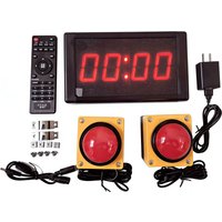 Multifunctional Large Screen Timer with 2Buttons And Remote Control for Competitions Speeches Interviews Climbing Sports Fitness