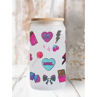3D UV DTF Cartoon Printed Transfers Stickers 16oz Cup Wraps For DIY Glass Ceramic Metal Leather Etc. D28241