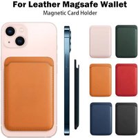 For Magsafe Accessories Magnetic Wallet Holder Leather Case For iPhone 16 15 14 13 12 11 Pro Max Card Holder Phone Purse Cover