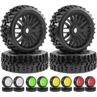 4pcs 115mm 1/8 RC Off-Road Buggy Car Wheel Tire Tyre 17mm Hex For ARRMA Typhon Talion TRAXXAS HSP Redcat Losi HPI Kyosho RC Car