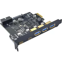 Type C USB 3.2 Gen1 PCIE Card Hub USB 3.0 PCI Express Board PCI-E PCI E USB 3 Adapter Multiplier USB3 3.1 Controller Riser Cards