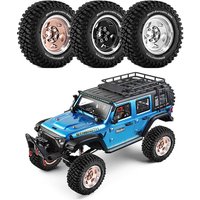 4PCS 1.9 Metal Beadlock Wheels with Tires 90mm 12mm Hex for 1:12 RC Crawler MJX H12Y MN128 Upgrade Part