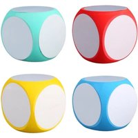DIY Blank Dry Erase Write On Write On Multi-Purpose Education Classroom Teaching Cubes Whiteboard Game Dice