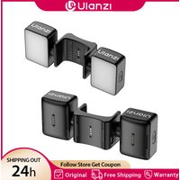 Ulanzi LM06 Dual Magnetic Fill Light 5800K Video Light for DJI OSMO Pocket 3 4 with 360° Rotation for Vlog Live-Streaming