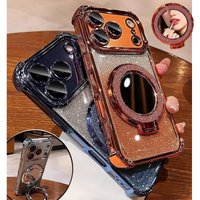 Luxury Glitter Mirror Bracket Magnetic Case For Honor 400 PRO LITE MAGIC 7 X7D X9D X8C X8B X8A X9B X7A X6C X9A X6A X8 X5B X5C