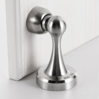 Magnetic Door Stop Stainless Steel Nail-free Door Stopper Door Catch Door Holder for Wall Protector