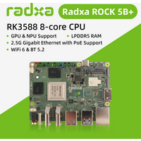 Komputer jednopłytkowy Radxa ROCK 5B+ z 8-rdzeniowym procesorem RK3588, obsługą GPU i NPU, HDMI 8K, pamięcią RAM LPDDR5 i WiFi 6.