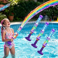 2026 New Glowing Rainbow LED Water Blaster | Summer Fun That Pops Like Magic, Rainbow LED Water Gun for Party Gift