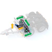 42078 Converter Dolly 2-Axles Self-aligning Technical Truck for Legoeds MOC Trailer Chassis Building Blocks Accessories Kit