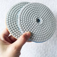 1Pc 5 Inch 125mm Diamond Resin Polishing Pad Wet Grinding Disc For Grinding Stone Granite Marble Stone Ceramic Tiles