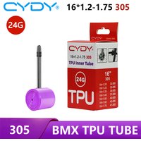 CYDY Bicycle TPU Inner Tube 16" 305 16x1.20 1.25 1.35 1.4 1.5 1.6 1.75 Inch Valve 45mm Tyre Camera BMX GRAVEL Bike Tire penu 24G