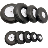 2PCS RC Aircraft Model Fixed Wing Real Tire PU Rubber Wheel Landing Gear Wheel Diameter 2.25/2.5/2.75/3.0/3.5/4/4.5/5 Inches