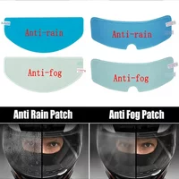 1-4Pcs Motorcycle Helmet Clear Rainproof/Anti-fog Film Helmet Lens Durable Nano Coating Sticker Safety Driving Moto Accessories