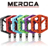 MEROCA MTB Pedal Nylon Fiber Widened Sealed Bearings Bicycle Platform Pedal For Road Bike BMX Ultra-Light Bike Accessories
