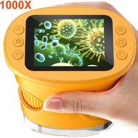 1000X Rechargeable Kids Microscope 2.0" Screen Handheld Mini Pocket Digital Microscopes Portable Edu Toys Gifts Children Student