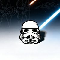 Star Wars Stormtrooper Robot Brooch Metal Badge Pin Movie Merchandise for Students Backpack Decoration Gift