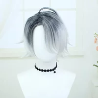 Emil Cosplay Synthetic Wig Game Identity V Cosplay White Gray gradient white Short hair