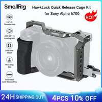 SmallRig A6700 Cage HawkLock Quick Release Cage Kit dla Sony Alpha 6700 z silikonowym uchwytem, zaciskiem kablowym i płytką dla Arca 5060
