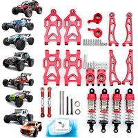 Aluminum Alloy Suspension Arm Wheel Seat Steering Cup Set Upgrade Metal Parts Accessories For SCY RC Car 16101 16102Pro 16103