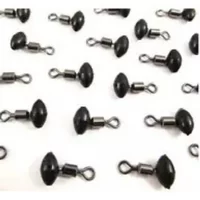 New 10 Pcs Fishing Tackle Running Ledger Zip Slider Beads Swivels Pulley Clip Line Rigs Fishing Tools Weight Accessories