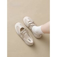 Agsdon Mary Janes Women's Shoes 2026 New Lightweight Soft Bottom Slip-On Casual Sports Shoes round Toe Flat Heel Rubber Outsole
