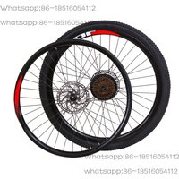 Bicycle Set 26 Inch 24 Inch 20 Inch Mountain Bike Front Rear Variable Speed Disc Brake V Brake Wheel Assembly
