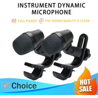 Small Military Drum Dynamic Microphone E904 Heart-Shaped Instrument Wired Drum Mic With Clip Arm Installation Recording Mic