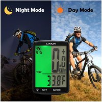 AliExpress LIXADA IPX6 Waterproof Cycle Measurable Temperature Stopwatch Wireless Bike Computer LCD Screen MTB Speedometer Odometer
