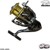 OKUMA New A4 Gapless Spinning Reel All-Metal Spool Stainless Steel Bearing Lure Fishing Reel 1000-4000
