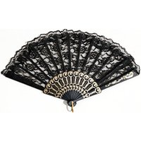 1 Pc Elegant Vintage Folding Fan, Lace Retro Hand Fan, Portable Foldable Design, Perfect for Photography, Dance, Home Decor & Gi