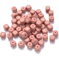 10Pcs Personalized Name Silicone Letters 12mm English Alphabet Teether Beads For Pacifier Chain Teether Necklace Jewelry Making