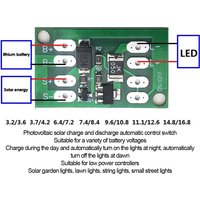 Solar Generator Charge Controller Auto Light Control Circuit Switch Lithium Battery Charging Board Diy Courtyard Street Light