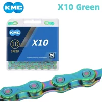 AliExpress KMC Aurora Green X10 X11 X12 Road MTB Bicycle Chain 10/11/12 Speed Color Bicycle Chain Compatible Shimano Sram Bike Parts