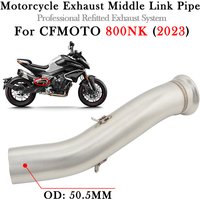 AliExpress NONE Slip On For CFMOTO 800NK 800 NK 800 2023 Motorcycle Exhaust Modify 51MM Connecting Mid Middle Link Pipe Bike Escape Moto Muffler