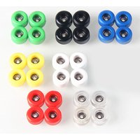 4Pcs/Set Professional PU+Metal Urethane CNC Bearing Wheel For Wooden Fingerboard