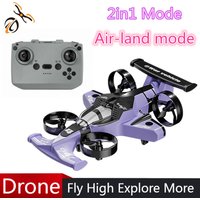 CZ04 Mini Drone Rc Aircraft Headless Mode 2in1 2.4G Drift Car 360° Roll Dual Mode Land and Air Quadcopter Racing Gift Toys