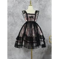 Original Lolita Schürze mit Schleier und Kordel zug, zwei Arten von Kleidern zum Tragen von Freizeit kleidern