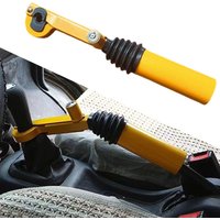 Car steering wheel lock with adjustable handbrake gear shift lock car safety anti-theft lock gear shift