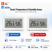 Tuya Smart Zigbee/WiFi Temperature and Humidity Sensor Smart Linkage Smart Home Indoor Sensor Thermometer and Hygrometer