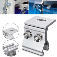 1/4pcs Solar Panel Mounting Bracket Flat Roof Mount Photovoltaic Stainless steel Fixing Clamp System Installation Accessories