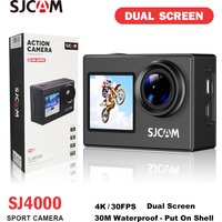 AliExpress SJCAM SJ4000 Dual Screen 4K Action Camera 30M Waterproof 2.4G Wifi Anti-Shake Sports Action Cameras Motorcycle Bicycle Helmet
