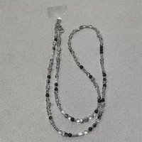 Black And White Mobile Phone Strap Long Crossbody Backable Retro Pendant High End Anti Loss Pendant